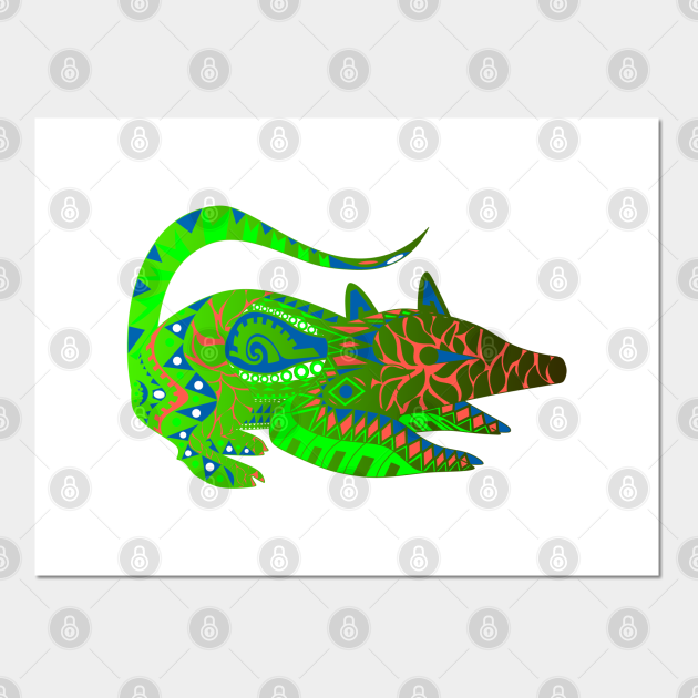 possum opossum zarigueya tlacuache ecopop in tribal mexican art